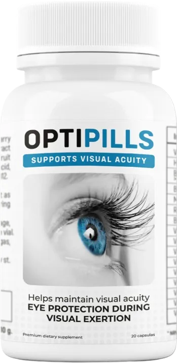OptiPills — Supports Visual Acuity, 20 cápsulas